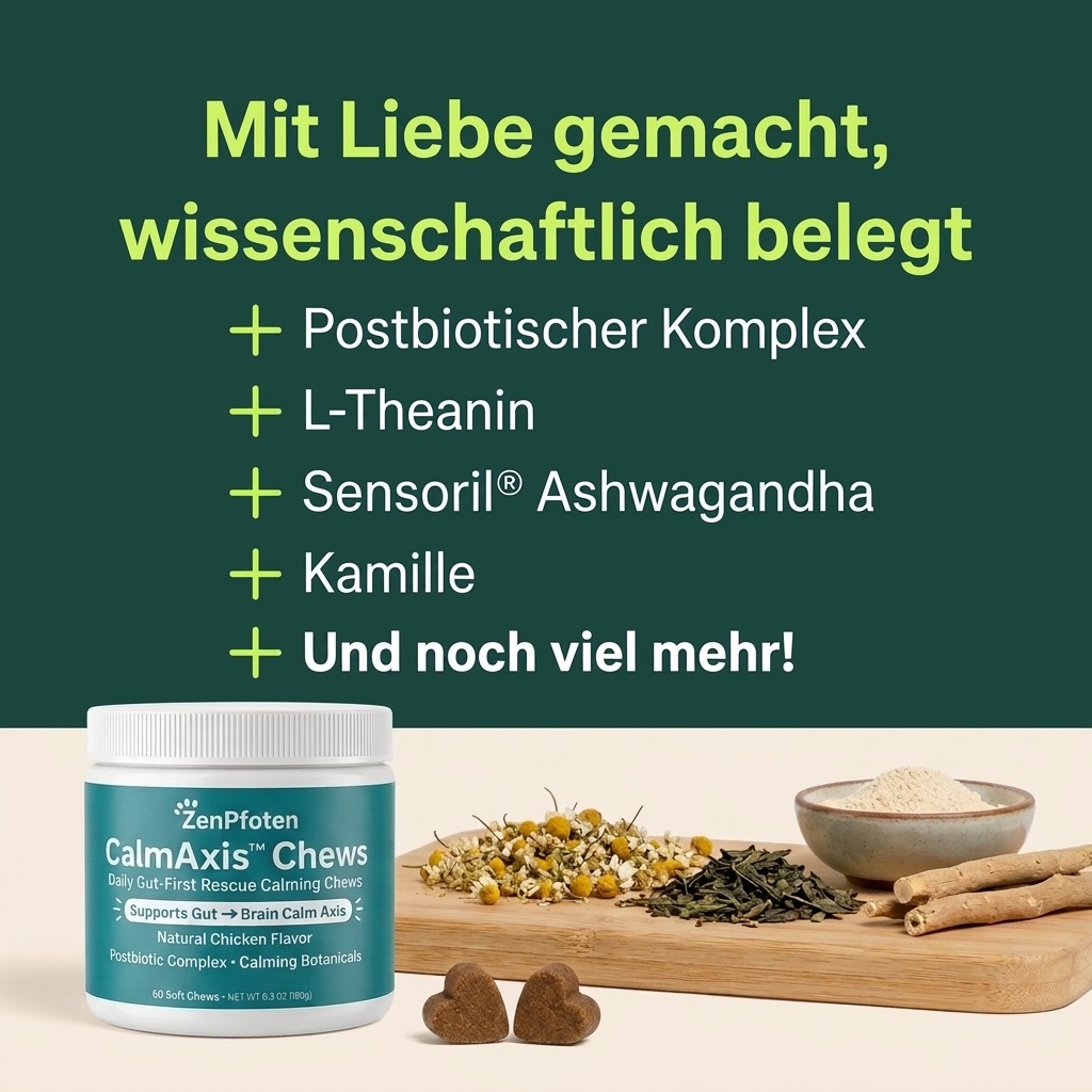 Wirkstoffe: Postbiotischer Komplex, L-Theanin, Ashwagandha, Kamille