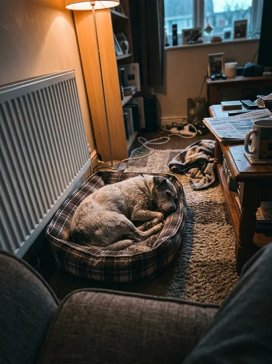 Kundenfoto: Luna schläft in ihrem Hundebett.